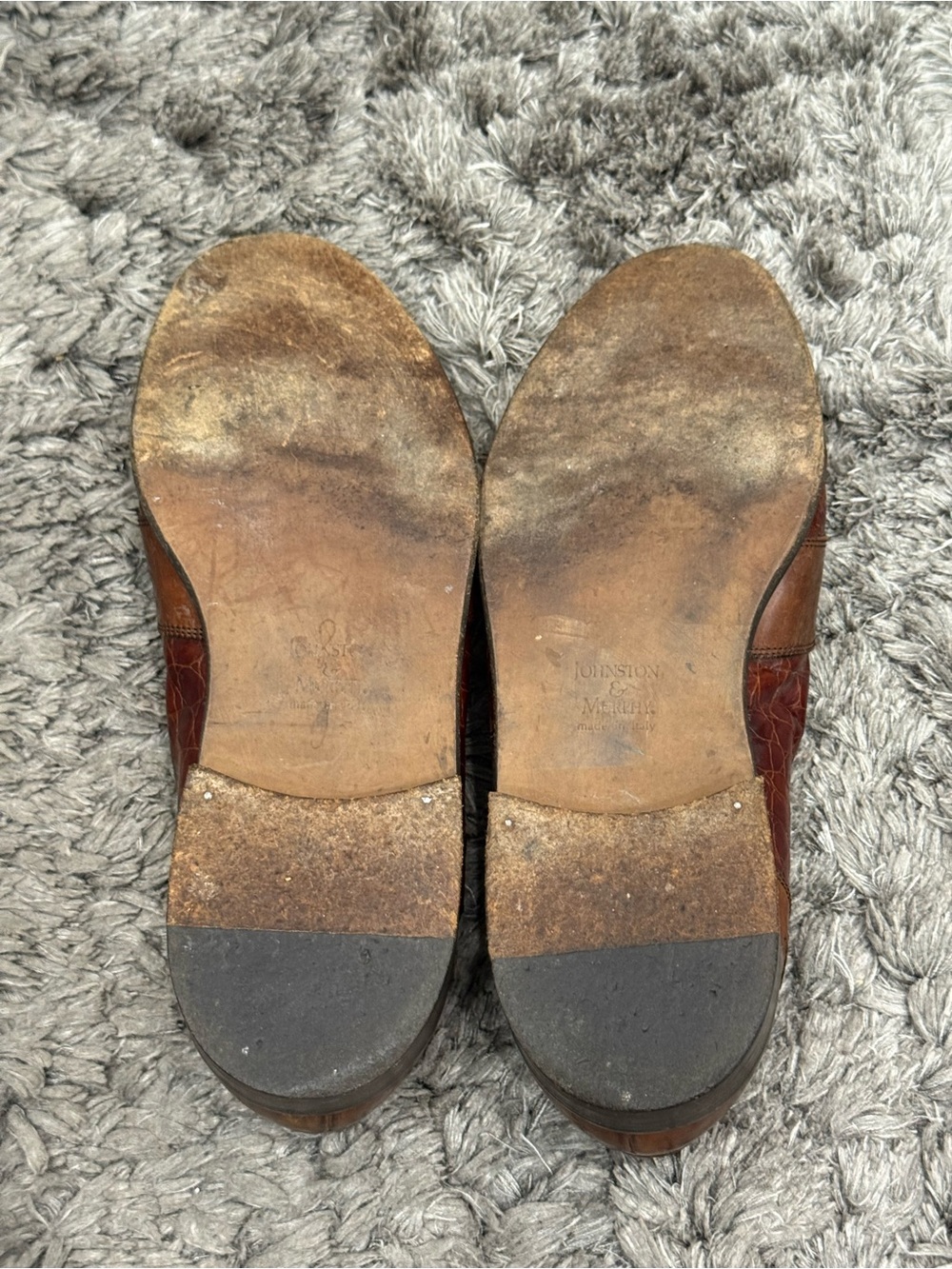 Johnston & Murphy Cellini Brown Leather Italian Tassel Loafer - Picture 8 of 12
